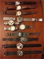 LOT OF 11 UNTESTED ESTATE WATCHES