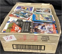 LARGE BOX OF SPORTS TRADING CARDS