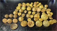 Vintage Brass Military Buttons