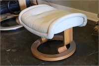 Leather and Bentwood Footstool