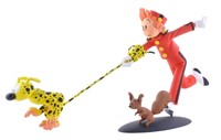 Fariboles Spirou tenant le marsupilami