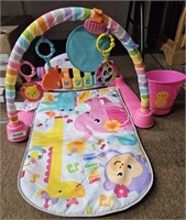 Baby Items Entertainment Mat and Ducky Bucket -