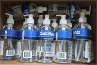 SantiHands Hand Sanitizer 12 Bottles - 80%