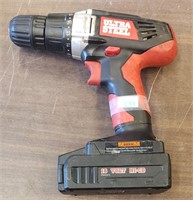 Ultra Steel 18 Volt Drill, No Charger, Untested