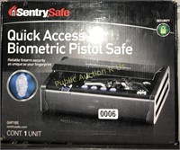 SENTRY SAFE $189 RETAIL BIOMETRIC PISTOL
SAFE