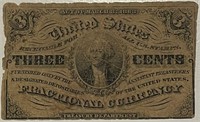 US Fract. Curr. 3 Cent 3rd Issue 1862-63