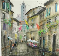 European Street Scene w/Chinese Artist Mark