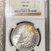 1896 Morgan Silver Dollar NGC - MS64