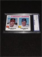 1977 Topps Ryan/Seaver GEM MT 10 Strikout Leaders