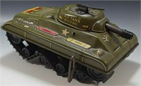 MARX 1950's U.S ARMY TANK DIVISION #392 WINDUP TOY