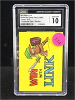 1989 CGC Graded Win With Link. Nintendo Game Pack