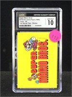 1989 CGC Graded Super Mario Bros. Nintendo Game