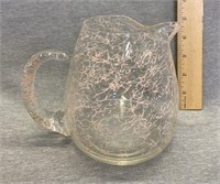 Mid Century Pink Splatter Pitcher