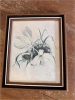 Signed 8"x 10" Orchid Painting