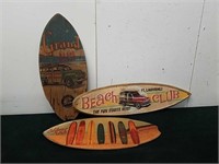 20 and 24 in wooden surf Board decor