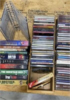CD Holders, CD’s, VHS Movies, DVDS