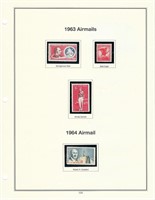 USA 1963-64 Airmails Stamp sheet C66 - C69