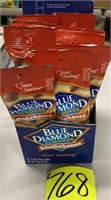 12-1.5oz Blue Diamond almonds smokehouse exp 3-21