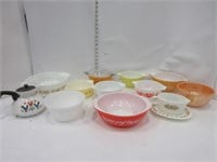 LOT: PYREX DISHES; MISC