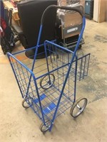Large Metal 4 Wheel Shopping Cart