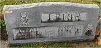 Engraved granite headstone: 36"W x 10"D x 15"H