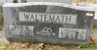 Engraved granite headstone: 37.5"W x 10"D x 16"H