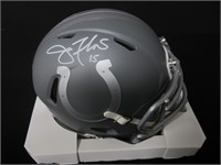 JOE FLACCO SIGNED COLTS MINI HELMET JSA COA