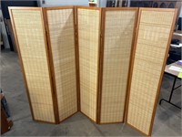 Bamboo 5 Panel Room Divider
