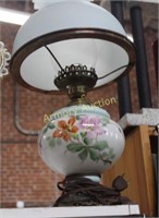 FLORAL DECORATED LAMP WITH SHADE