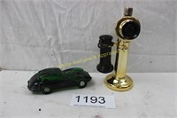 Vintage Avon Jaguar Car & Old Phone Bottles