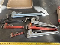 Rigid Pipe wrench lot
