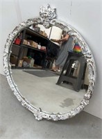 Vintage framed mirror 30”