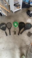Grouping of tennis rackets