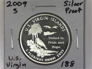 2009-S Silver Virgin Islands Proof Quarter