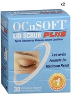 2 pcs Ocusoft Lid Scrub Plus Eyelid Cleanser