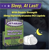 Jet-Asleep Double Strength Nighttime Sleep-Aid