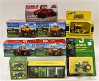1/64 Ertl John Deere, Case, Steiger, & IH Tractors