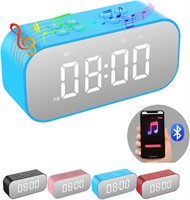 AFK Digital Alarm Clock Bluetooth, Blue A02