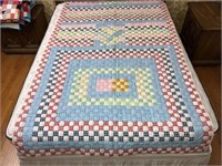 Handmade Quilt #56 Multi-Color Tiny Block Gingham