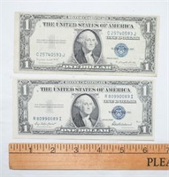 LOT - TWO 1935 SILVER CERTIFICATES