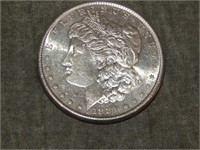 1881 S Morgan SILVER Dollar UNC to me U Grade