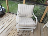 Excellent metal framed patio rocking chair