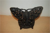 Cast Iron Butterfly Candle Holder
