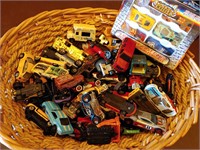 Basket of toy Cars