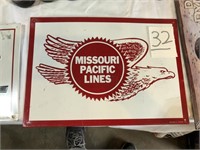 Missouri Pacific Lines Tin Sign
