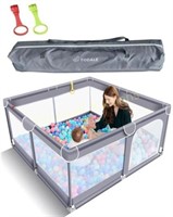 Baby Playpen  Indoor/Outdoor  Anti-Slip  Grey