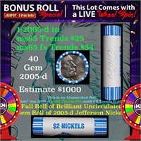 1-5 FREE BU Nickel rolls with win of this 2005-d B