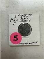 1943-S WWII Emergency Issue Steel Penny