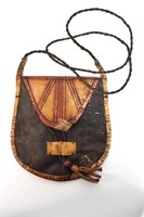 Tuareg African Painted Leather Bag
