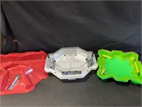 Lot of 3 Beyblade stadiums